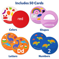 Skillmatics Spot and Learn shapes and colors image highlights shapes and colors through interactive play.