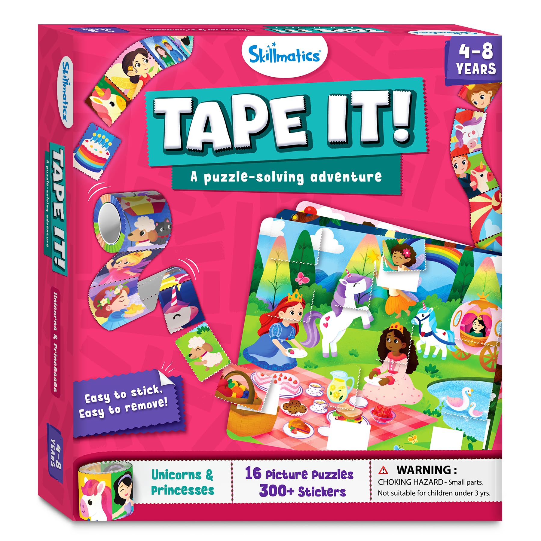 Skillmatics Tape It gift-ready kit offers screen-free entertainment for kids.