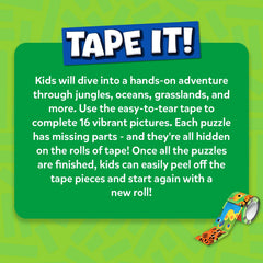Skillmatics Tape It replay capability lets kids re-tie the puzzles without waste