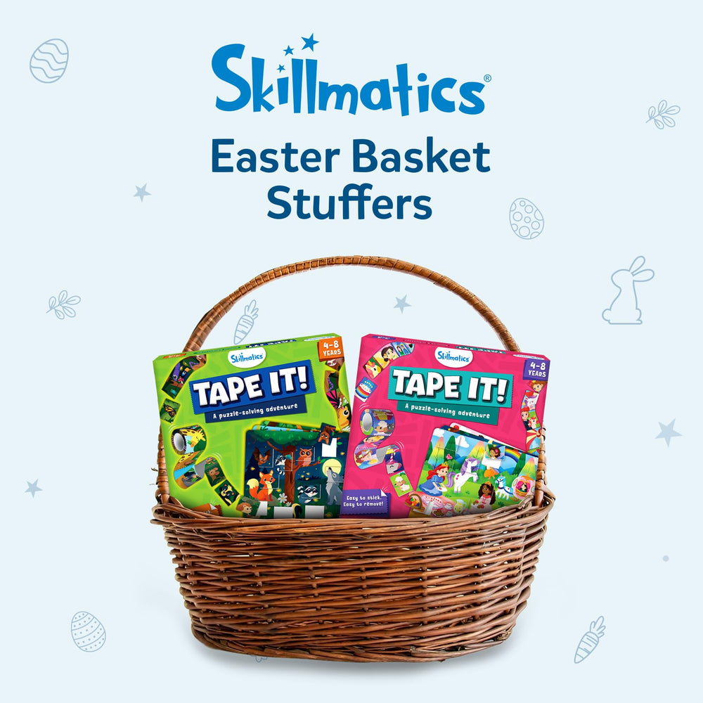 Skillmatics Tape It tear action supports independent, kid-led play