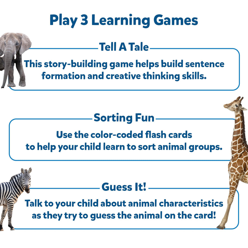 Skillmatics thick flash cards are handheld-sized for easy grasp and durable use.