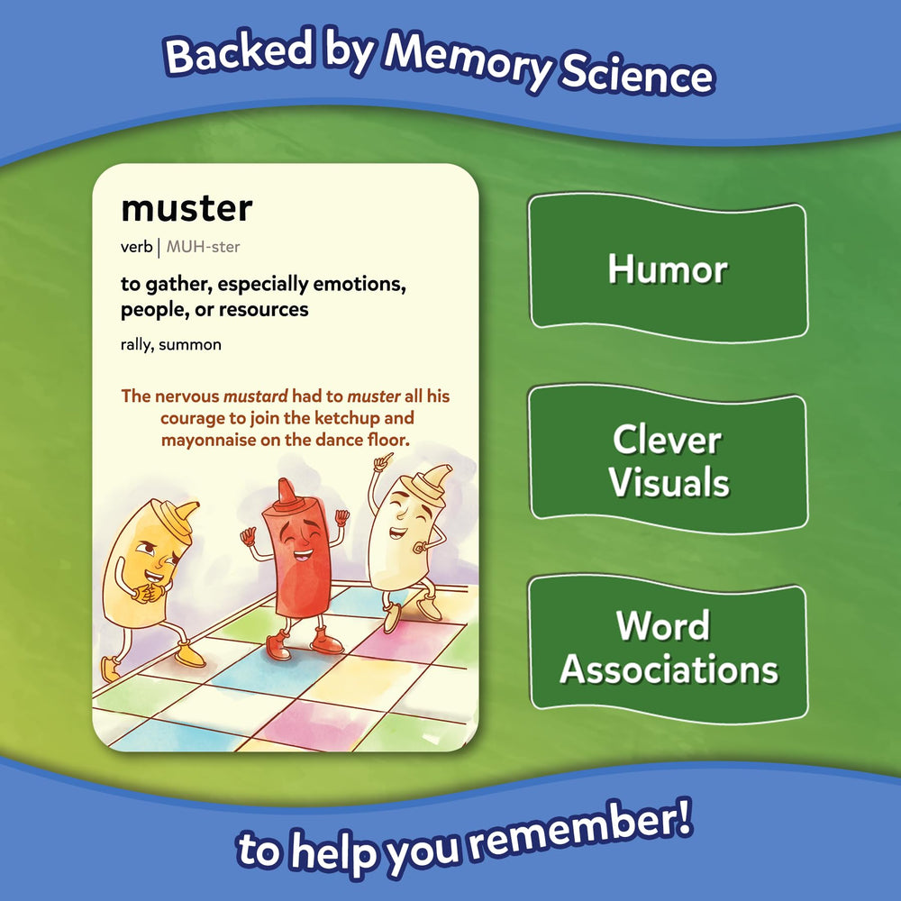 Skillmatics flash cards with word associations boost memory through playful cues