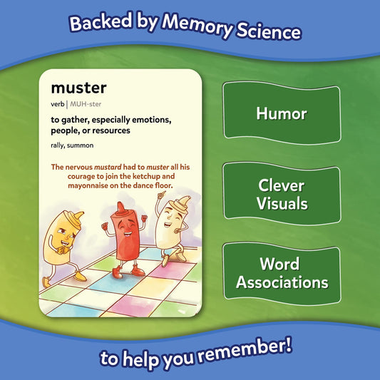 Skillmatics flash cards with word associations boost memory through playful cues