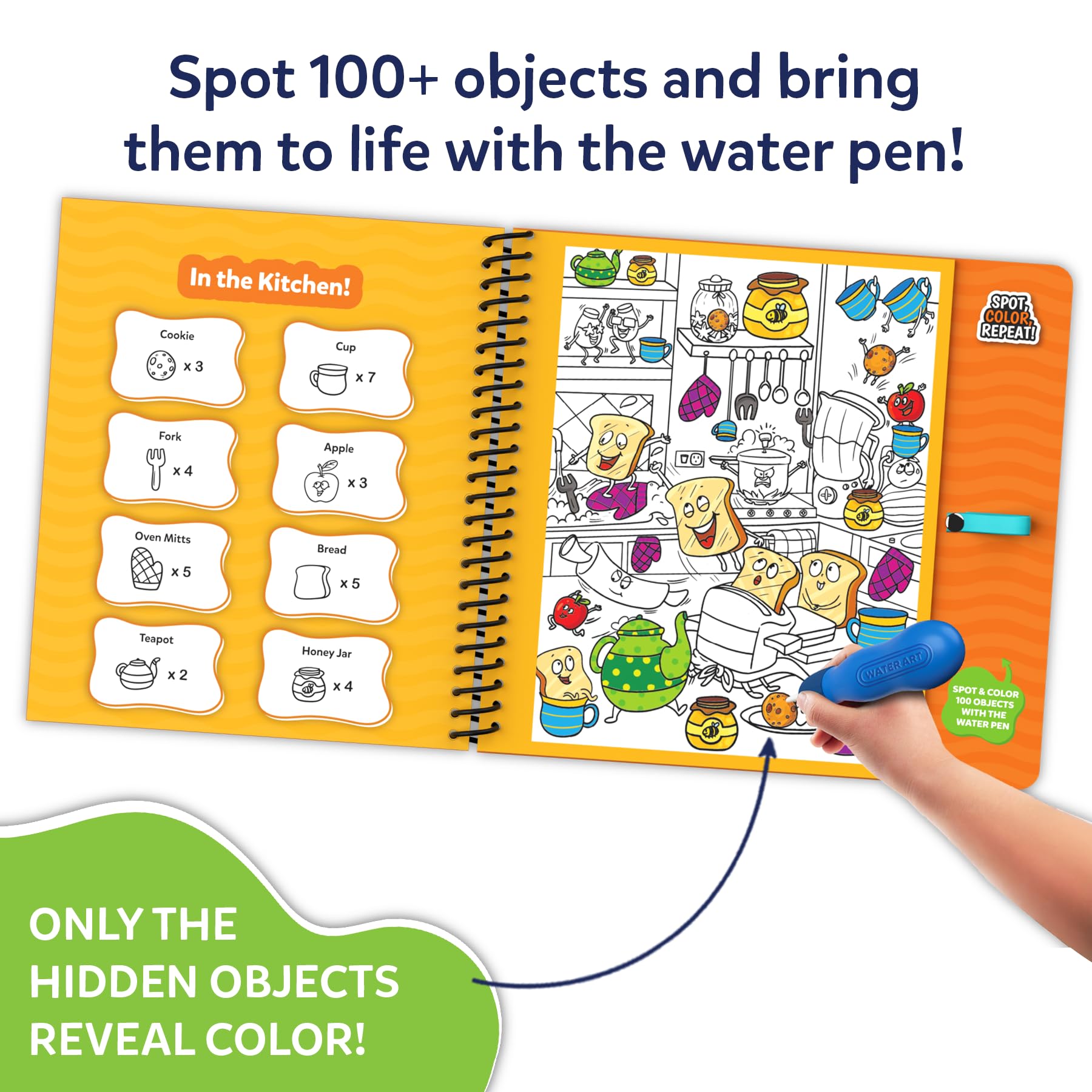 Skillmatics Water Spotter five boards enable varied exploration.