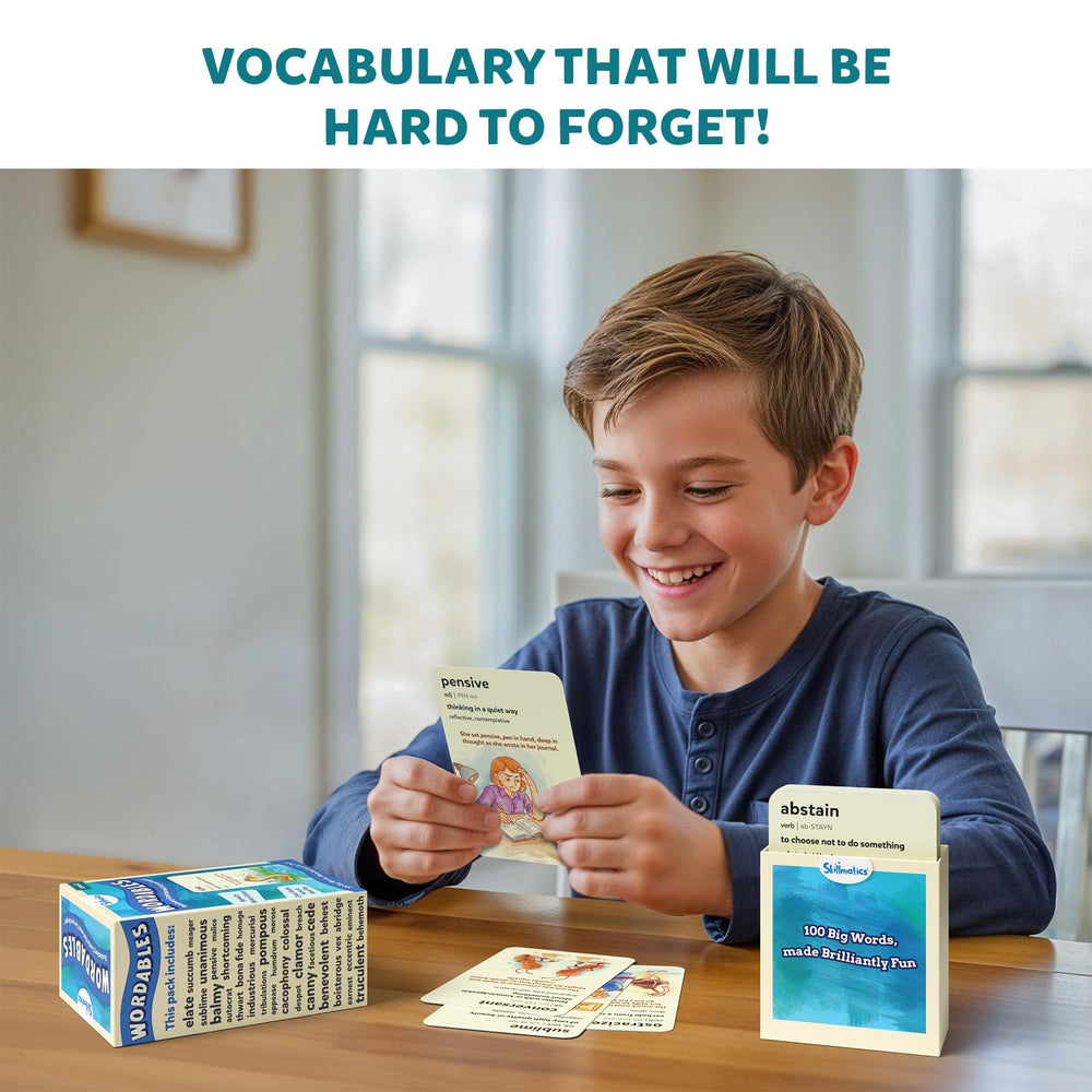 Skillmatics Wordables screen-free learning keeps kids focused without screens.
