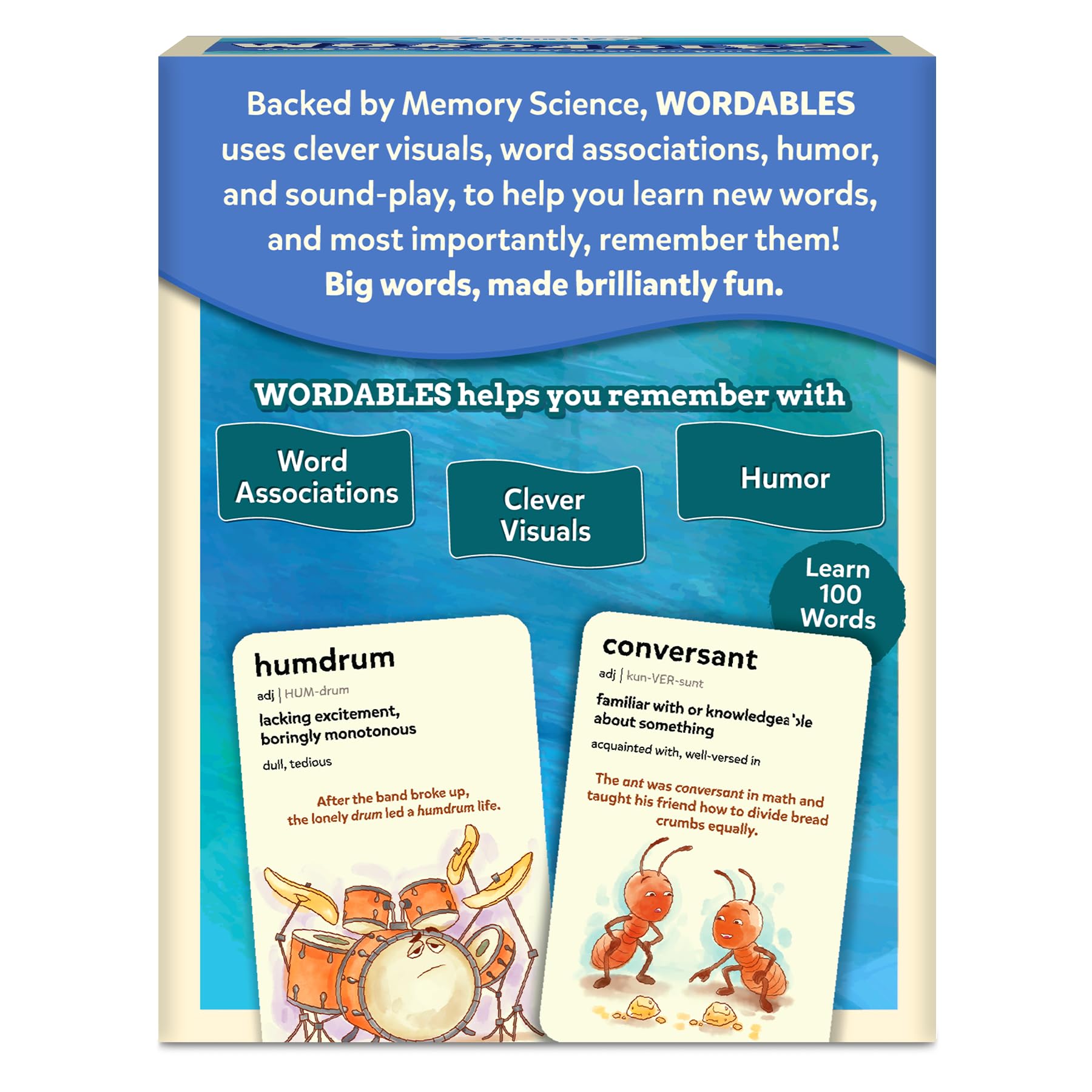 Skillmatics Wordables vocabulary recall and usage skills grow through engaging play.
