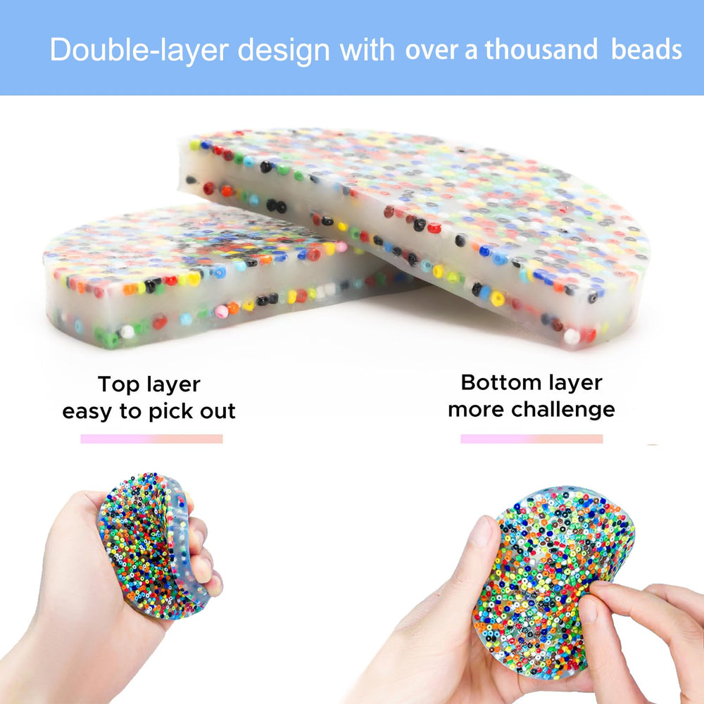 Skin Picking Fidget Pad 2-pack packaging for portability