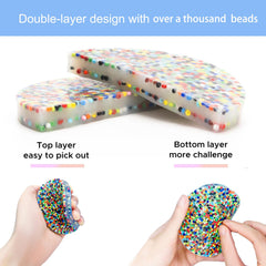Skin Picking Fidget Pad 2-pack packaging for portability