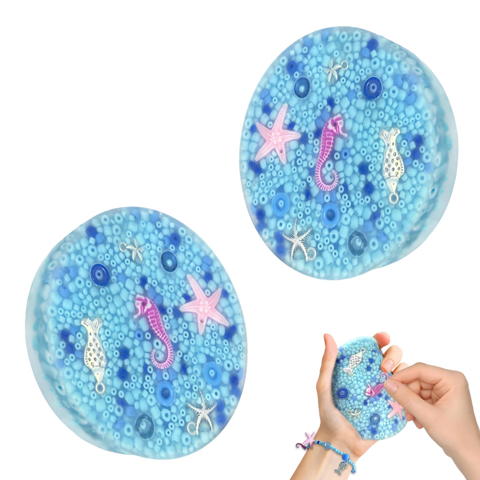 Skin-Picking Fidget Pad blue close-up emphasizes discreet, portable stress relief