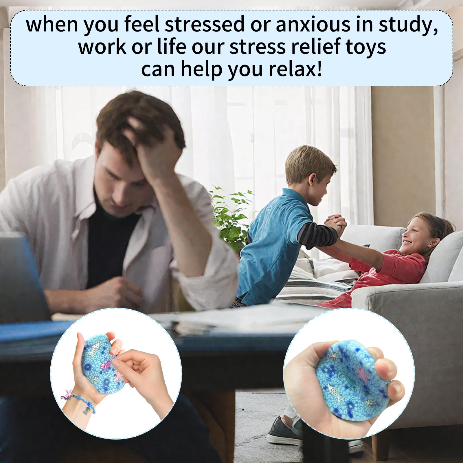Skin-Picking Fidget Pad blue tactile texture helps channel urges quietly