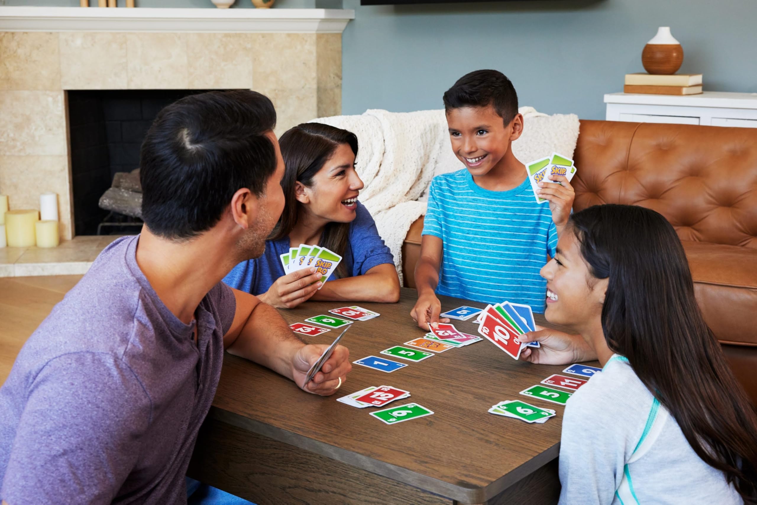 Skip-Bo card game contents laid out for quick setup and play.