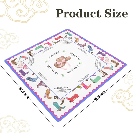 SkipTiger non-slip base mat supports quiet, stable mahjong and domino use.