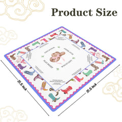 SkipTiger non-slip base mat supports quiet, stable mahjong and domino use.