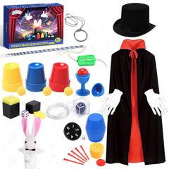 Skirfy Magic Tricks Kit magician costume for imaginative play and role play