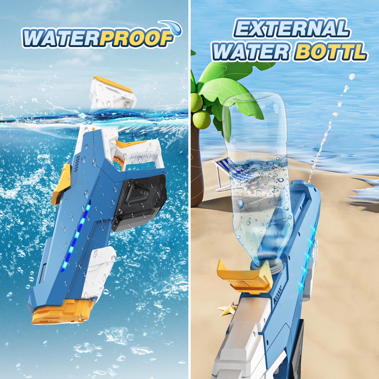 Skirfy goggles included with the water gun for eye protection.