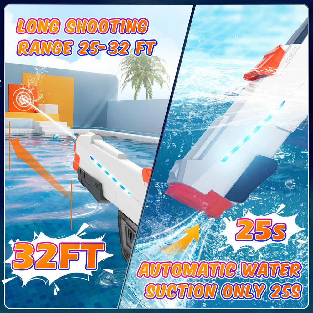 Skirfy water gun shows modular battery with tool-free charging
