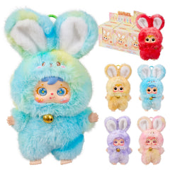 SKOGSKUNST Samuel Magic Bunny plush pendant close-up, silky texture ideal for cozy display
