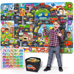 SKOLESK city car traffic felt board kit for interactive storytelling and early learning