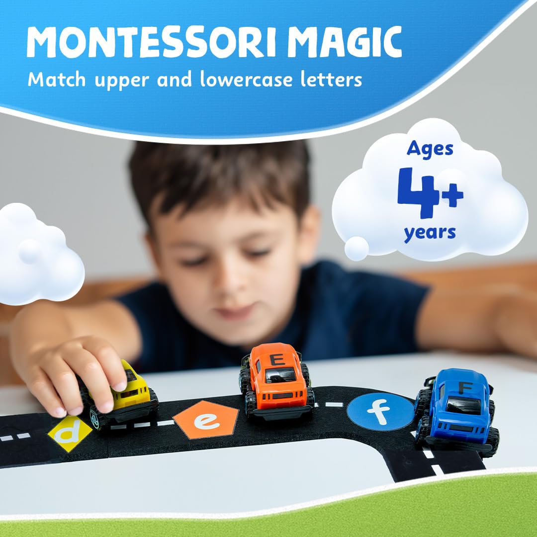 Skoolzy alphabet cars spelling words to build basic word skills