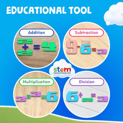 Skoolzy colorful number blocks stack and learn for counting