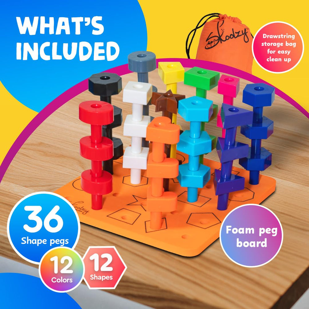 Skoolzy 38-piece set provides versatile activities for a growing learner.