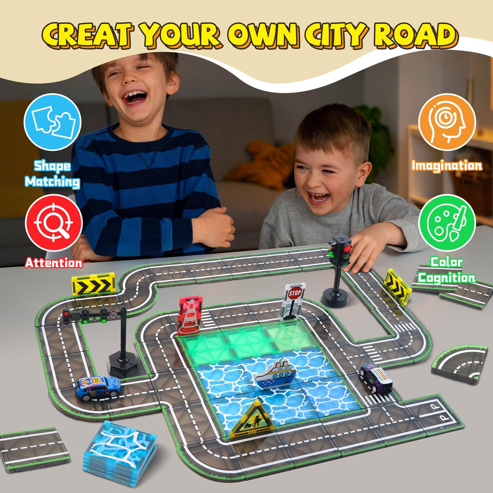 SKTMYY compatible-magnetic-tiles for easy expansion with brands