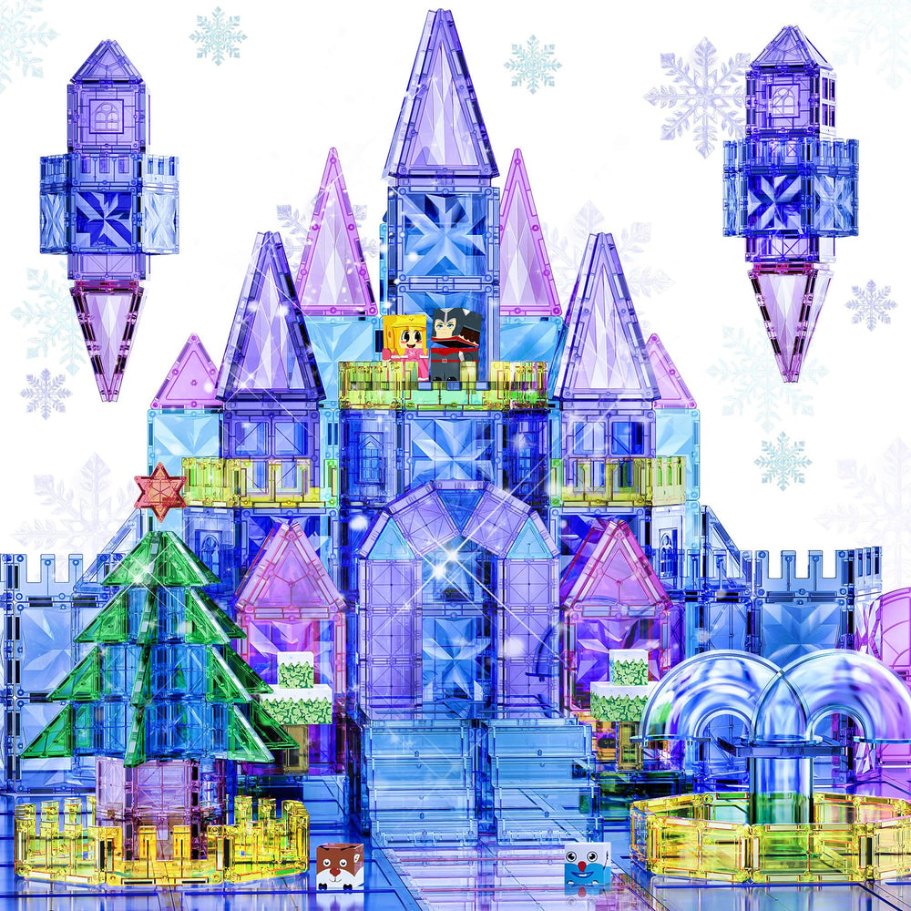 SKTMYY ice castle tiles set for imaginative building and STEM exploration