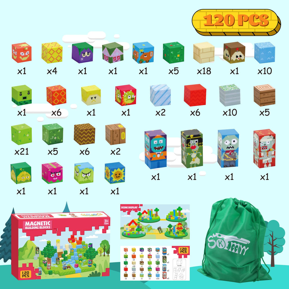 Gift-ready SKTMYY magnetic blocks set for birthdays or holidays.