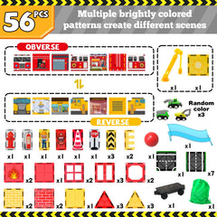 SKTMYY magnetic tiles building assembly encourages creative construction and problem solving.
