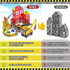SKTMYY magnetic tiles road network supports open-ended city design.