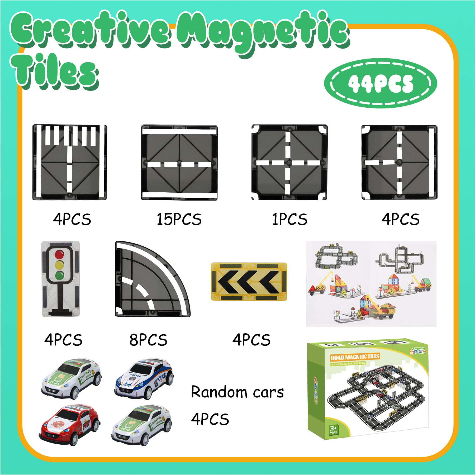 SKTMYY Road Set compatible with other brands for expanded play options