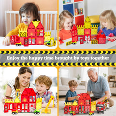 SKTMYY magnetic tiles safety magnets ensure smooth, frustration-free building sessions.
