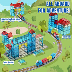 SKTMYY Magnetic Tiles Track Compatibility enables easy expansion with other brands.