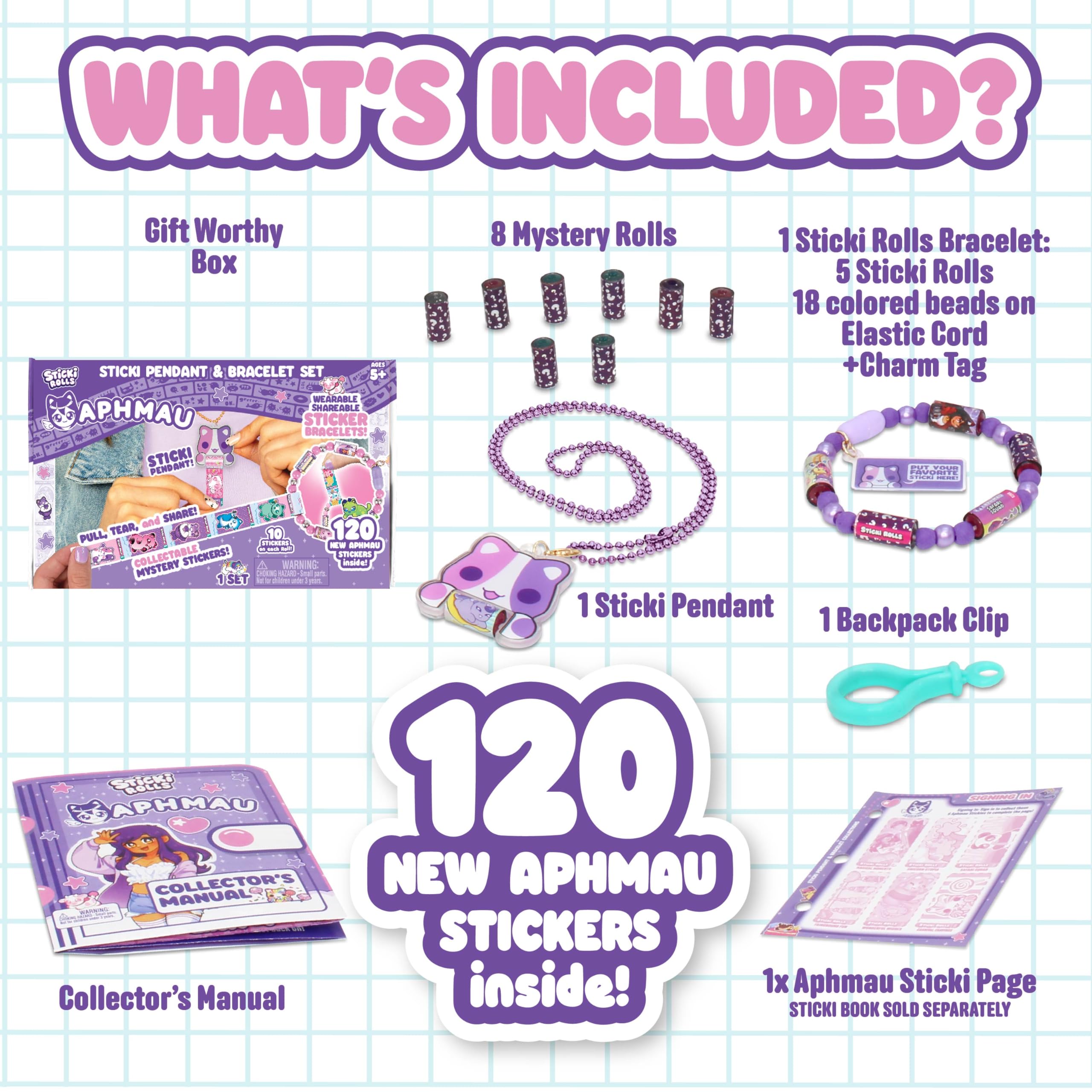 Aphmau 120-sticker limited edition assortment for bold personalization