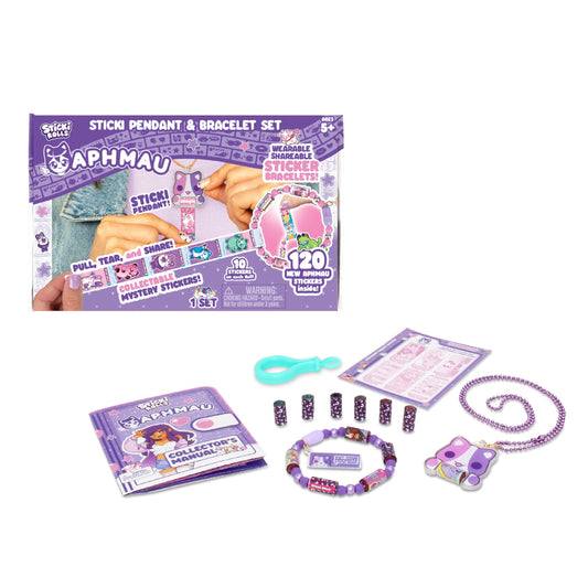 Sky Castle Sticki Rolls on Aphmau bracelet for playful sticker sharing