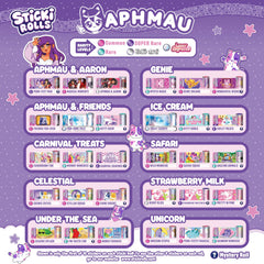 Aphmau foil stickers restick without residue on notebooks