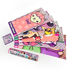 Sky Castle Sticki Rolls capsule with holographic foil designs for walls and mirrors.