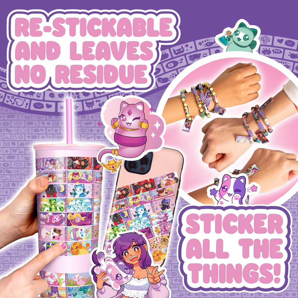 Collector’s Sticki Book page previewing Aphmau designs