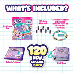 Sky Castle Sticki Rolls mystery rolls reveal rare stickers with dazzling holographic effects.