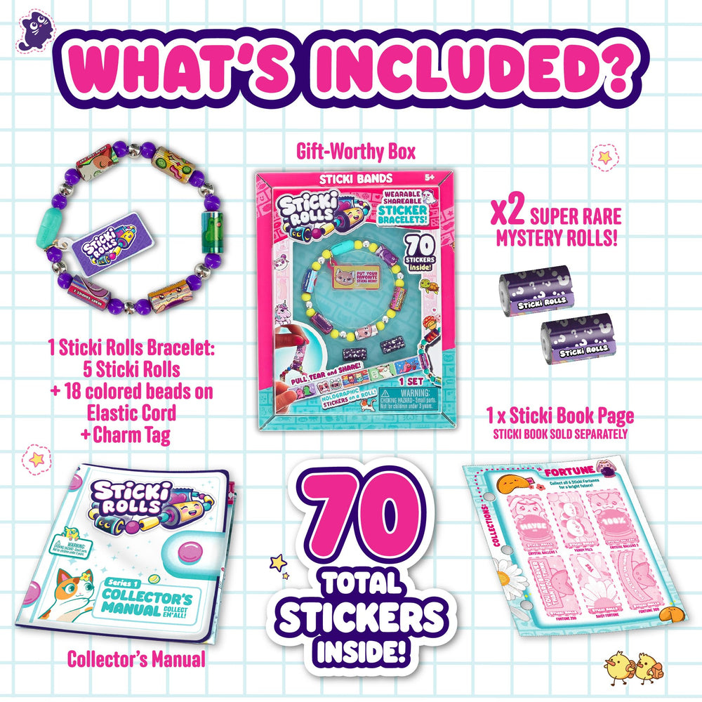 Sky Castle Sticki Rolls Quick-Grip clasp enables quick swaps