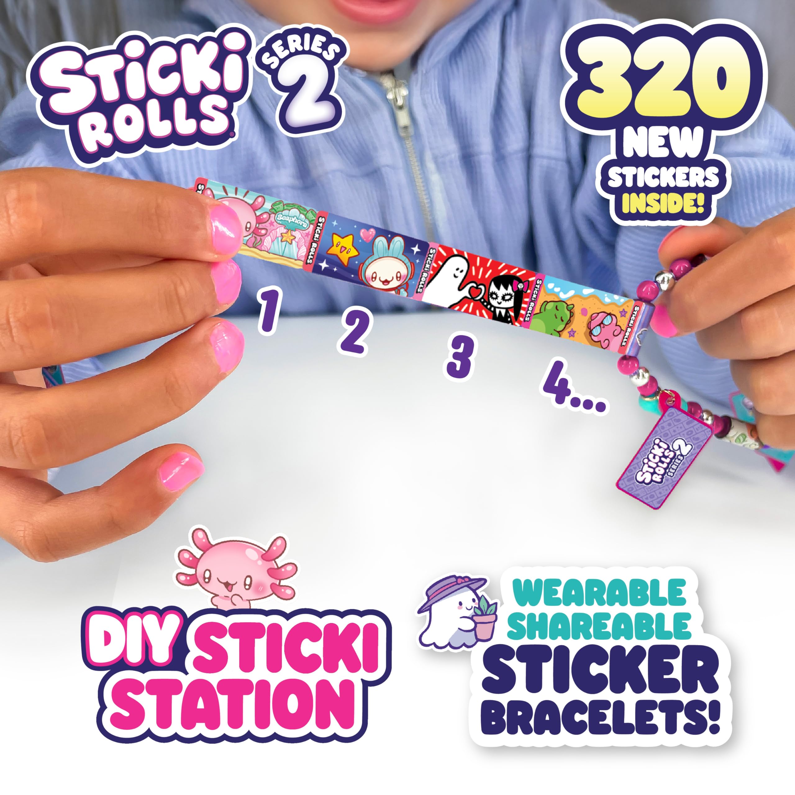 Sky Castle Sticki Station bracelets design enables personalized accessories with 144 colorful beads