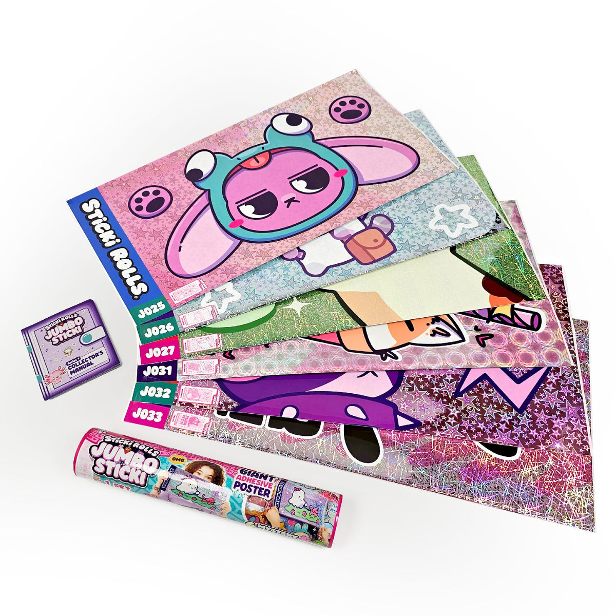 Sky Castle Sticki Rolls jumbo capsule showcasing six mystery foil rolls for wall decor