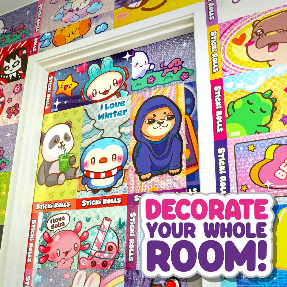 Sky Castle Sticki Rolls paper backer enables clean, re-stickable decorating.