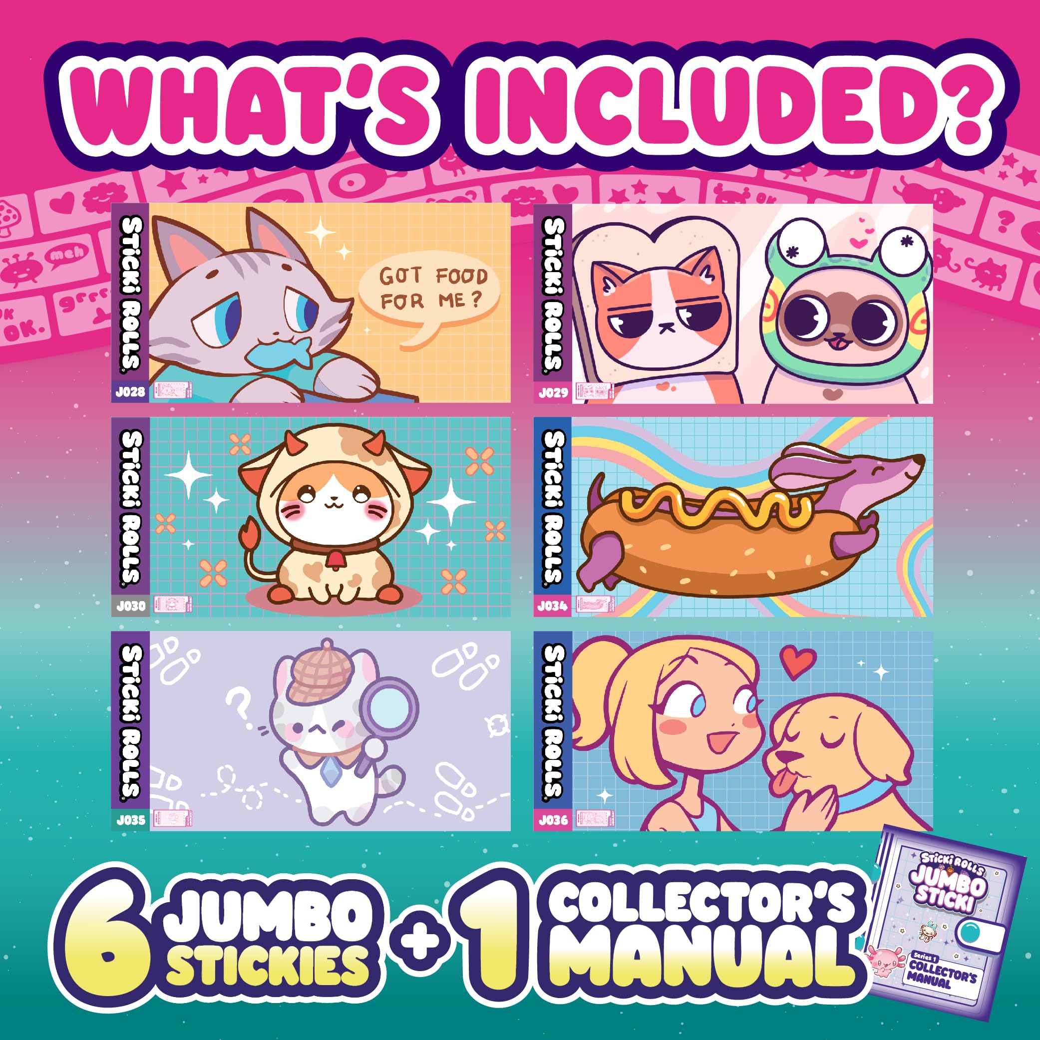 Sky Castle Sticki Rolls unboxing of a surprise capsule with collectible artwork.
