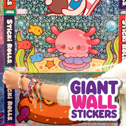 Sky Castle Sticki Rolls foil roll art showcases holographic patterns for kids rooms.