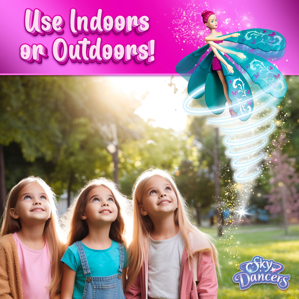 Sky Dancers Turquoise Twinkle designed for indoor and outdoor use without cords.