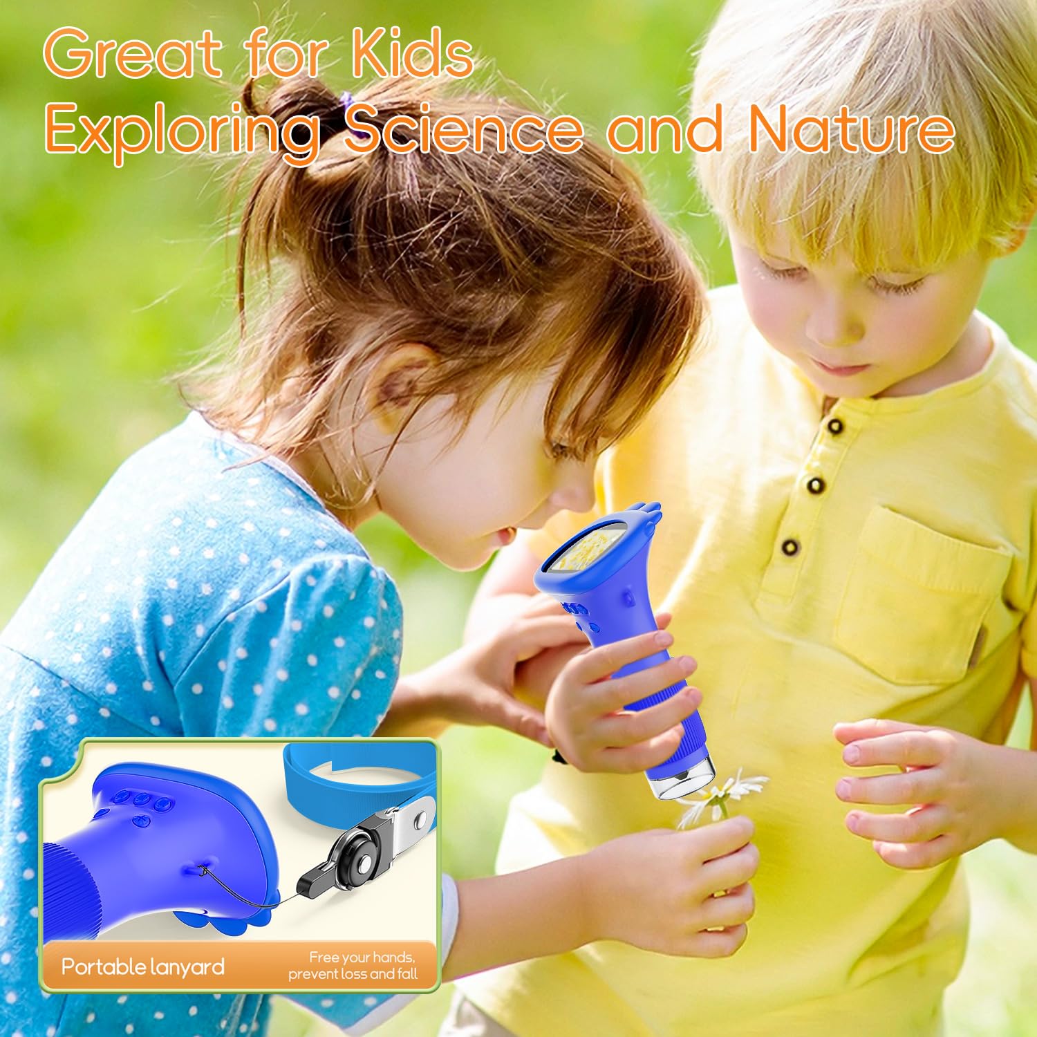 SkyBASIC microscope offers simple operation for kids to observe object details.