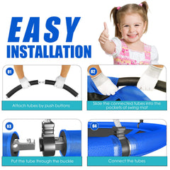 SkyBound safety-certified saucer swing with soft padding for kids