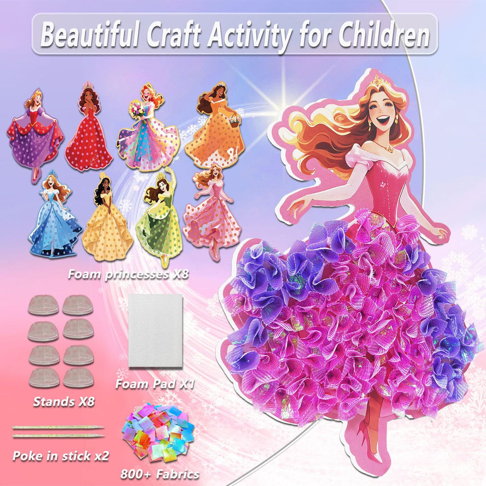 Skyenchant Princess Poke in Art Kit decorated princesses inspire storytelling and color exploration
