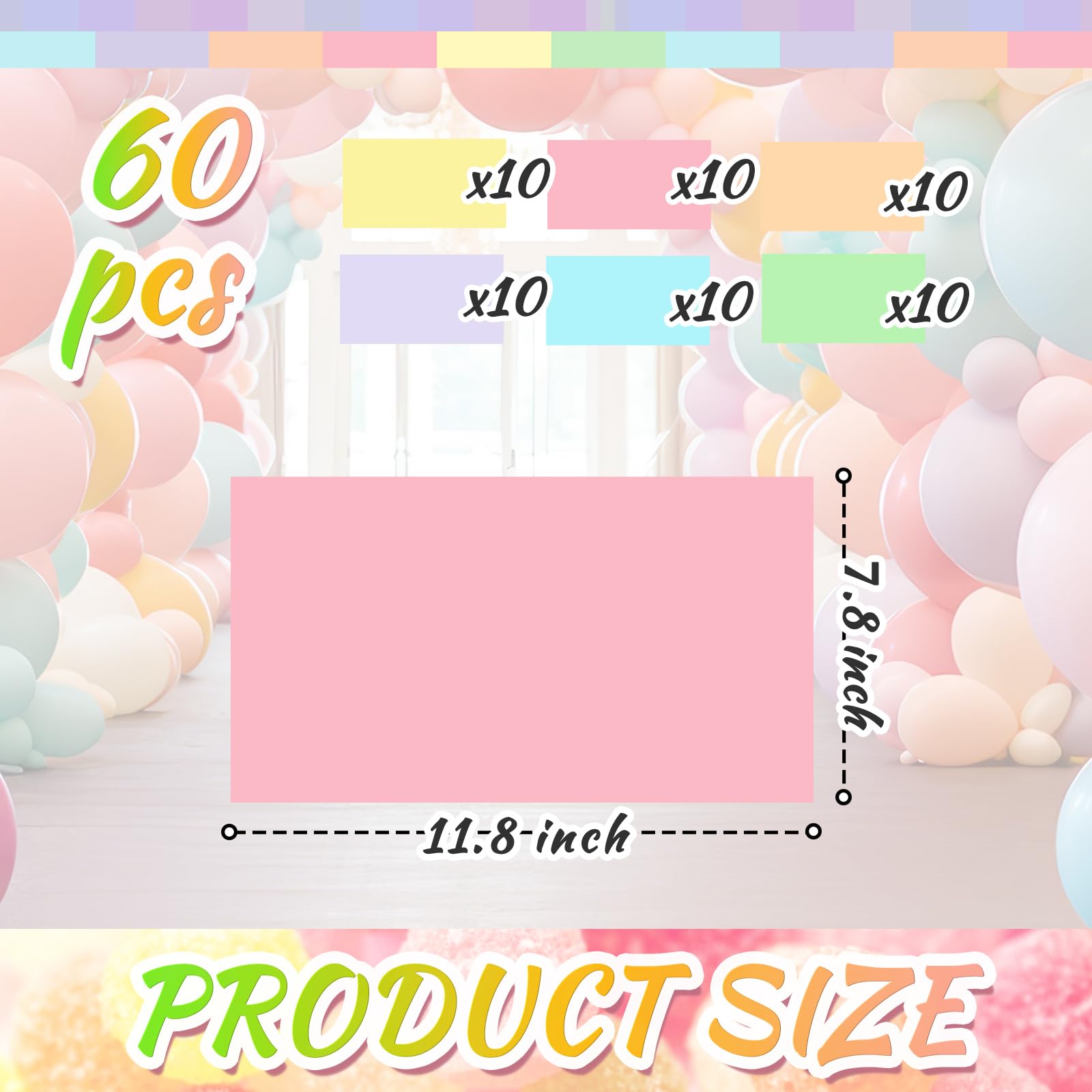 Skyygemm birthday floor decor in 11.8 by 7.8 inch size enhances party entrances.